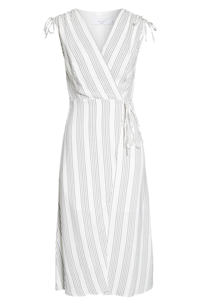 Ali & Jay Pershing Square Midi Wrap Dress, Alternate, color, 