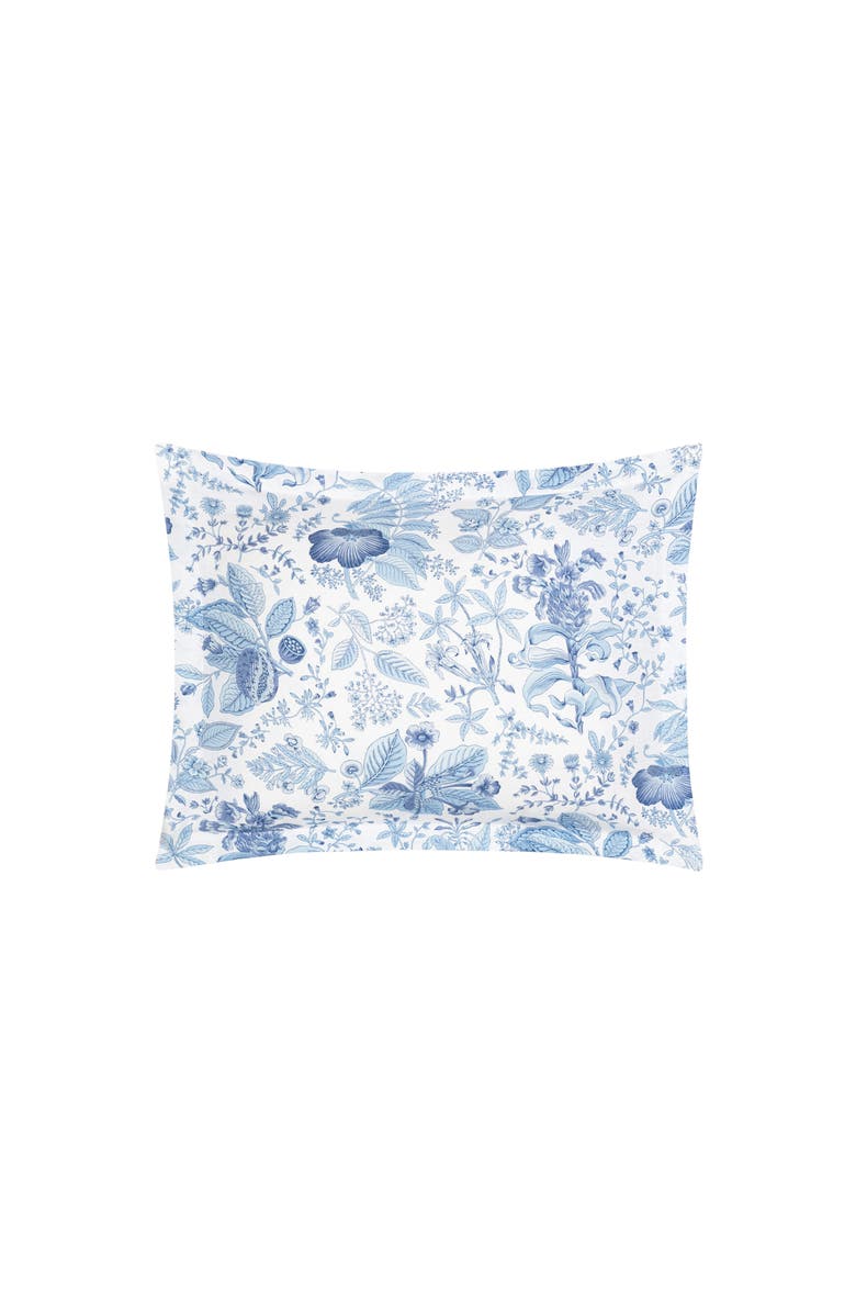 Matouk Pomegranate Linen Sham, Main, color, Porcelain Blue