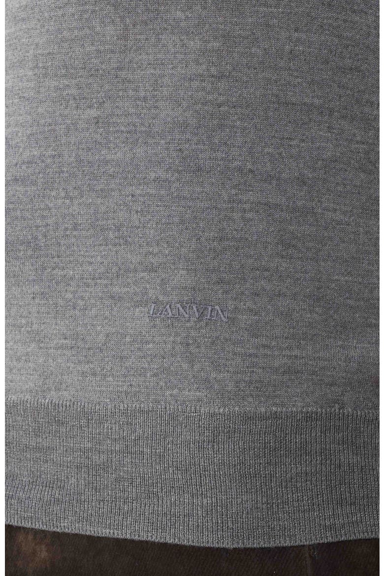 Classic Polo Shirt In Merino Wool, Alternate, color, Ash