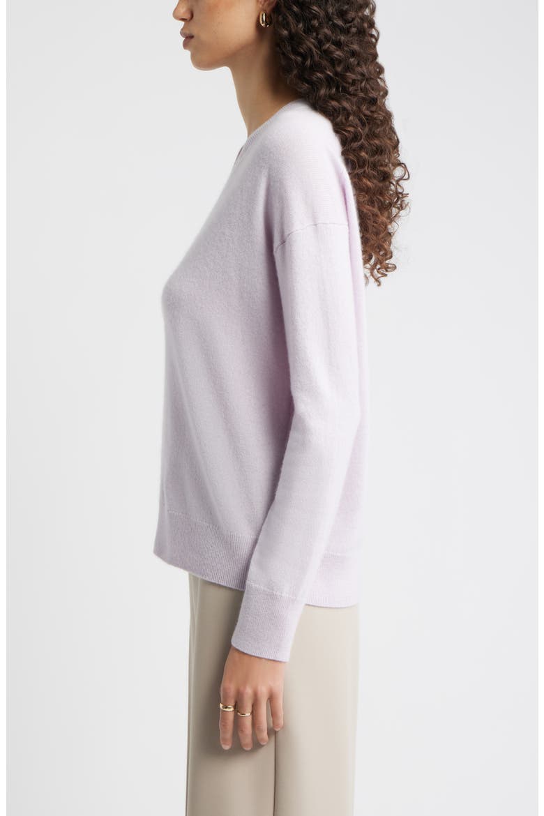 V-Neck Cashmere Sweater, Alternate, color, PURPLE EVENING