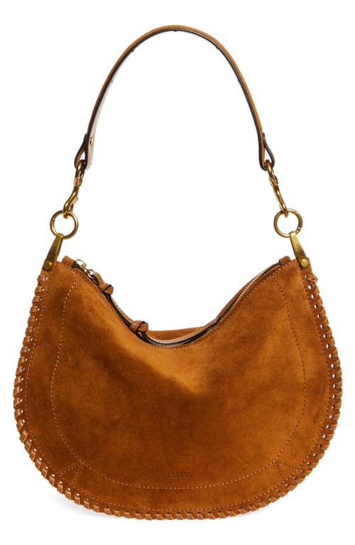 Isabel Marant Oskan Soft Zipped Shoulder Bag in Cognac at Nordstrom