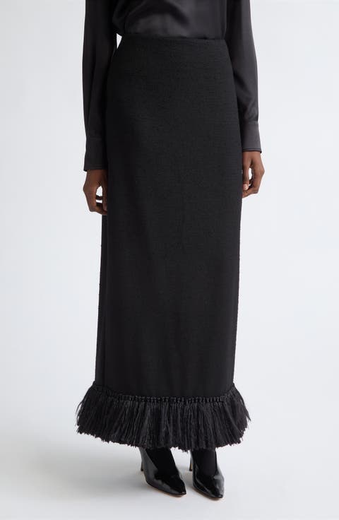 Matilde Fringe Maxi Skirt
