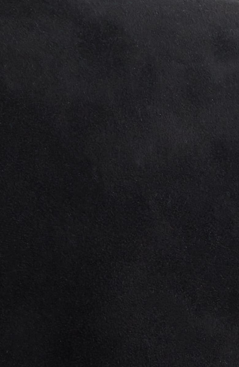 FRAME The Saddle Suede Fringe Jacket, Alternate, color, Black