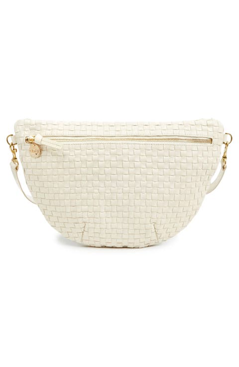 Grande Woven Leather Belt Bag