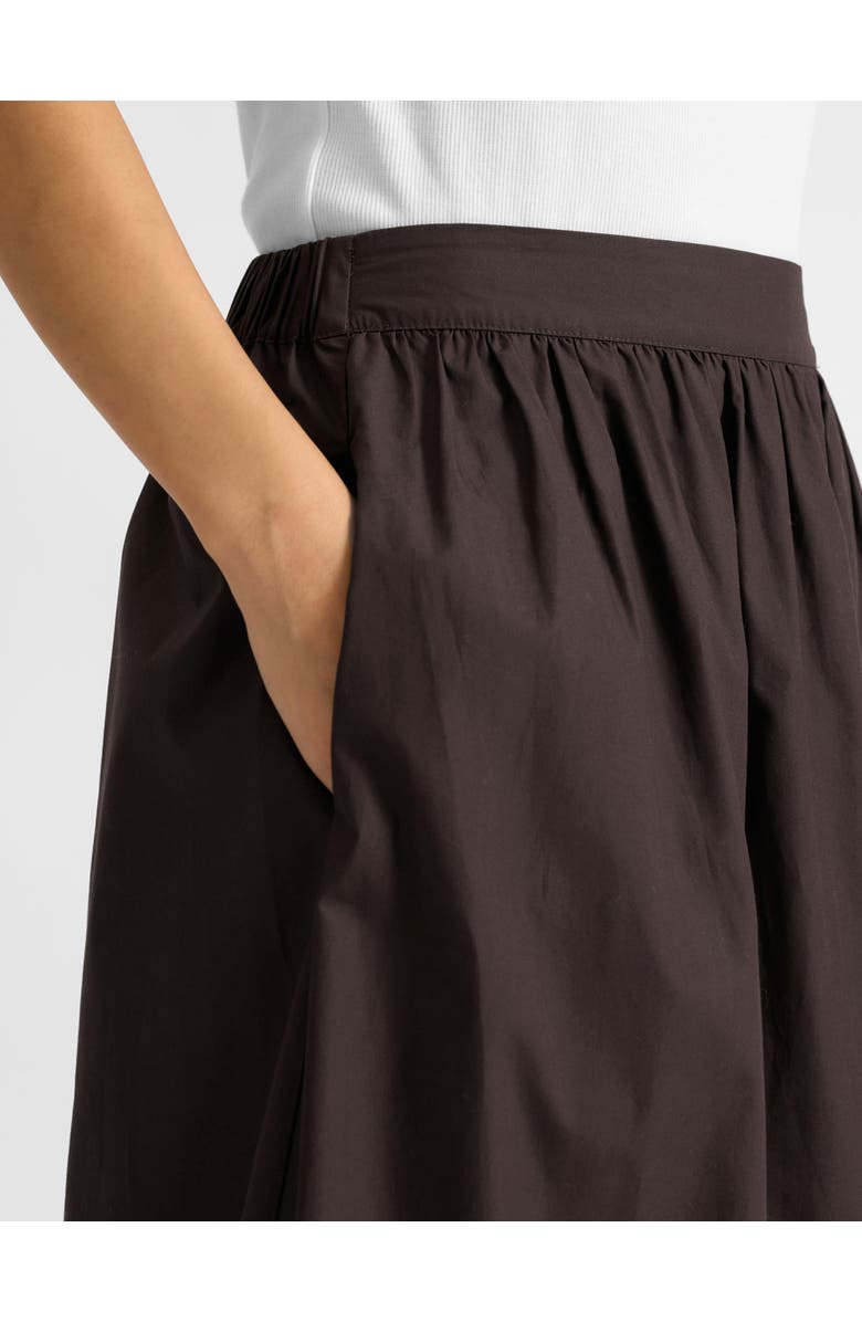 Albaray Cotton Full Skirt, Alternate, color, Chocolate