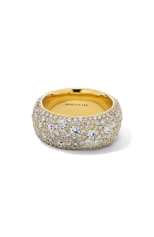 Ippolita Stardust Dune Diamond Band Ring In Yellow Gold