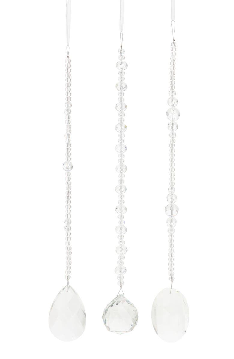 Mark Roberts Iced Jewel Ornament, Set of 6, Main, color, Clear