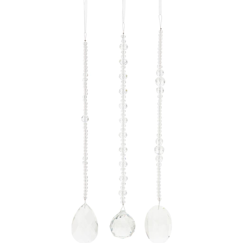 Mark Roberts Iced Jewel Ornament, Set Of 6 In Transparent