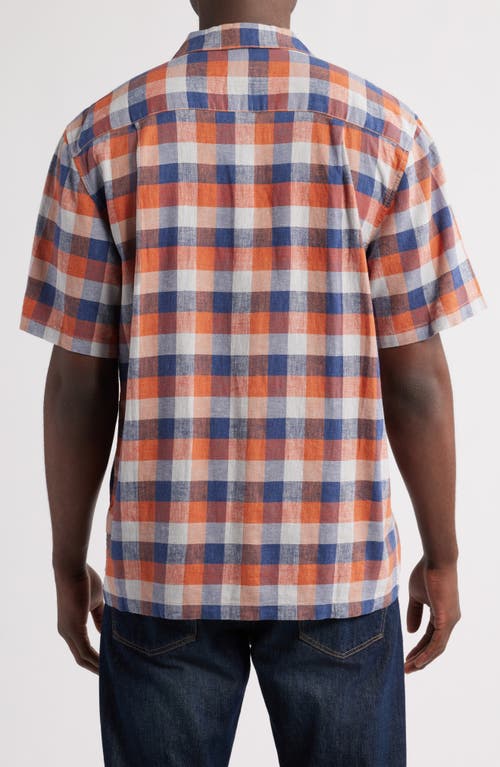 Pendleton Gateway Geo Print Short Sleeve Cotton Button-up Shirt In Multi