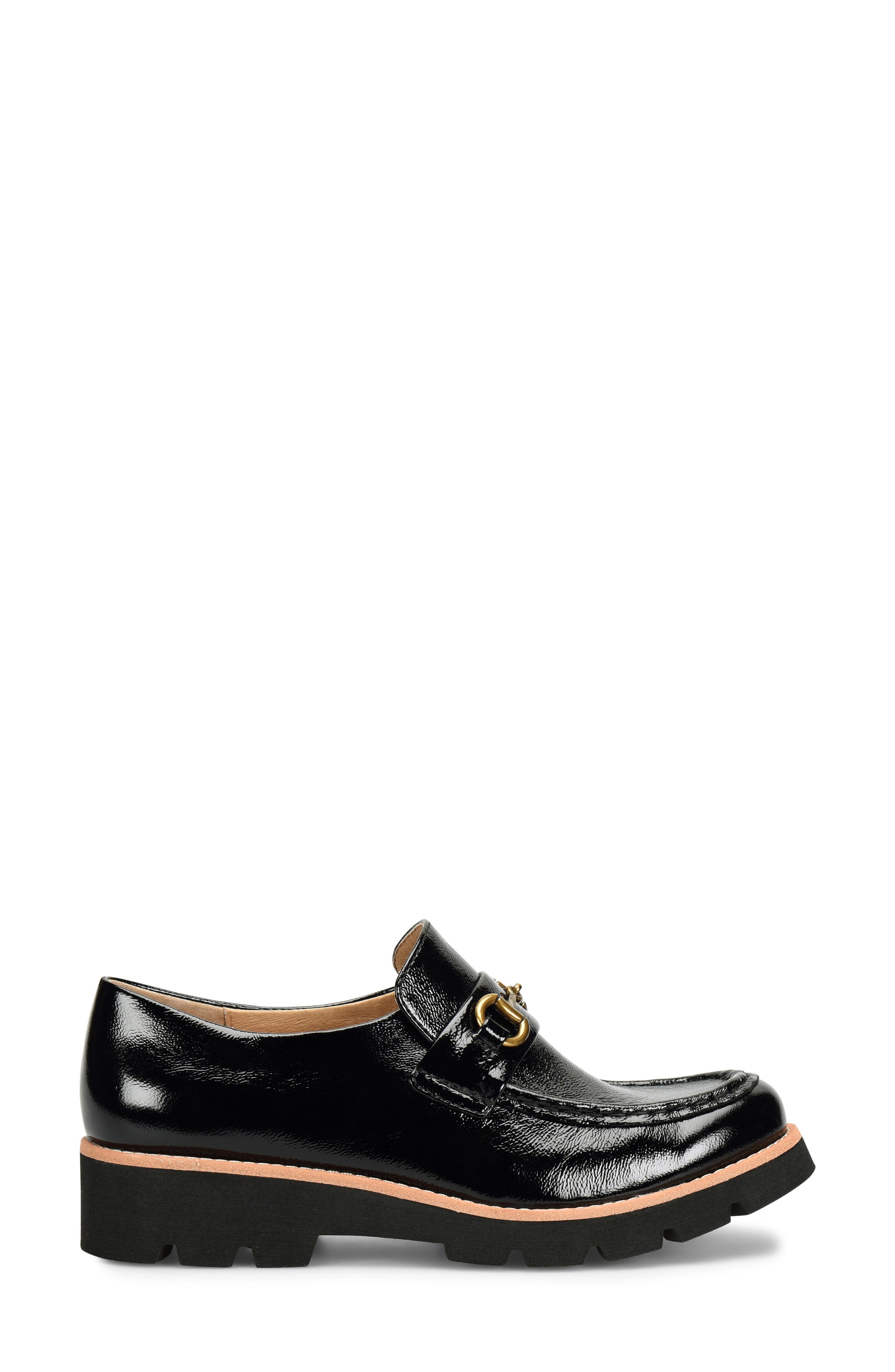Söfft Prewitt Horsebit Loafer, Alternate, color, Black Patent