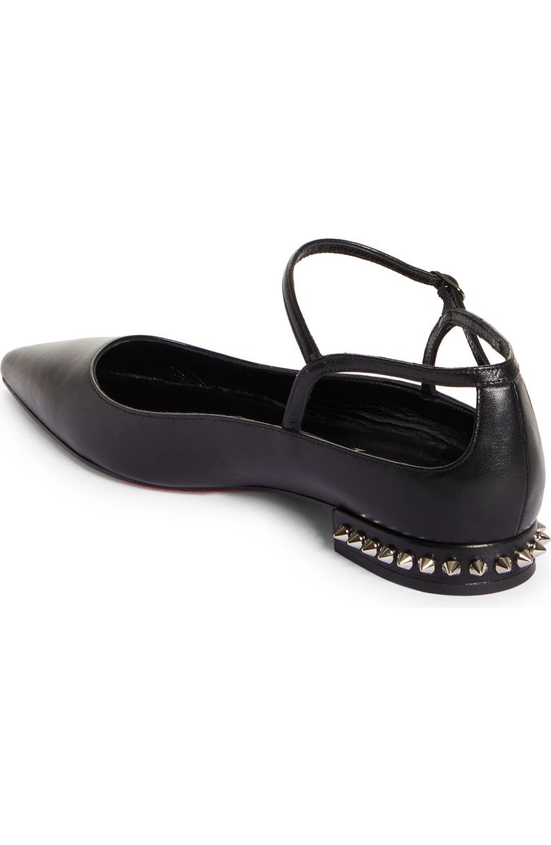 Christian Louboutin Conclusive Spike Pointed Toe Flat, Alternate, color,