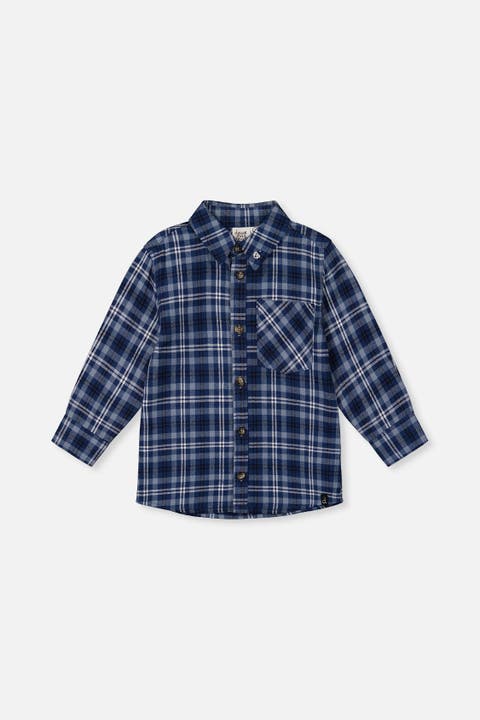 Plaid Button Front Chest Pocket Shirt