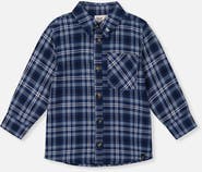 Deux par Deux Plaid Button Front Chest Pocket Shirt