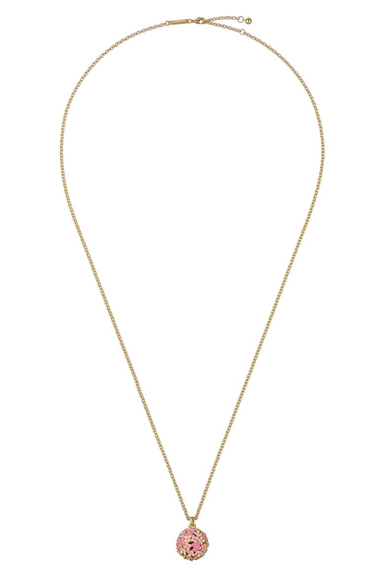 Bonbon Bouquet Ball Pendant Necklace, Alternate, color, METALLIC GOLD