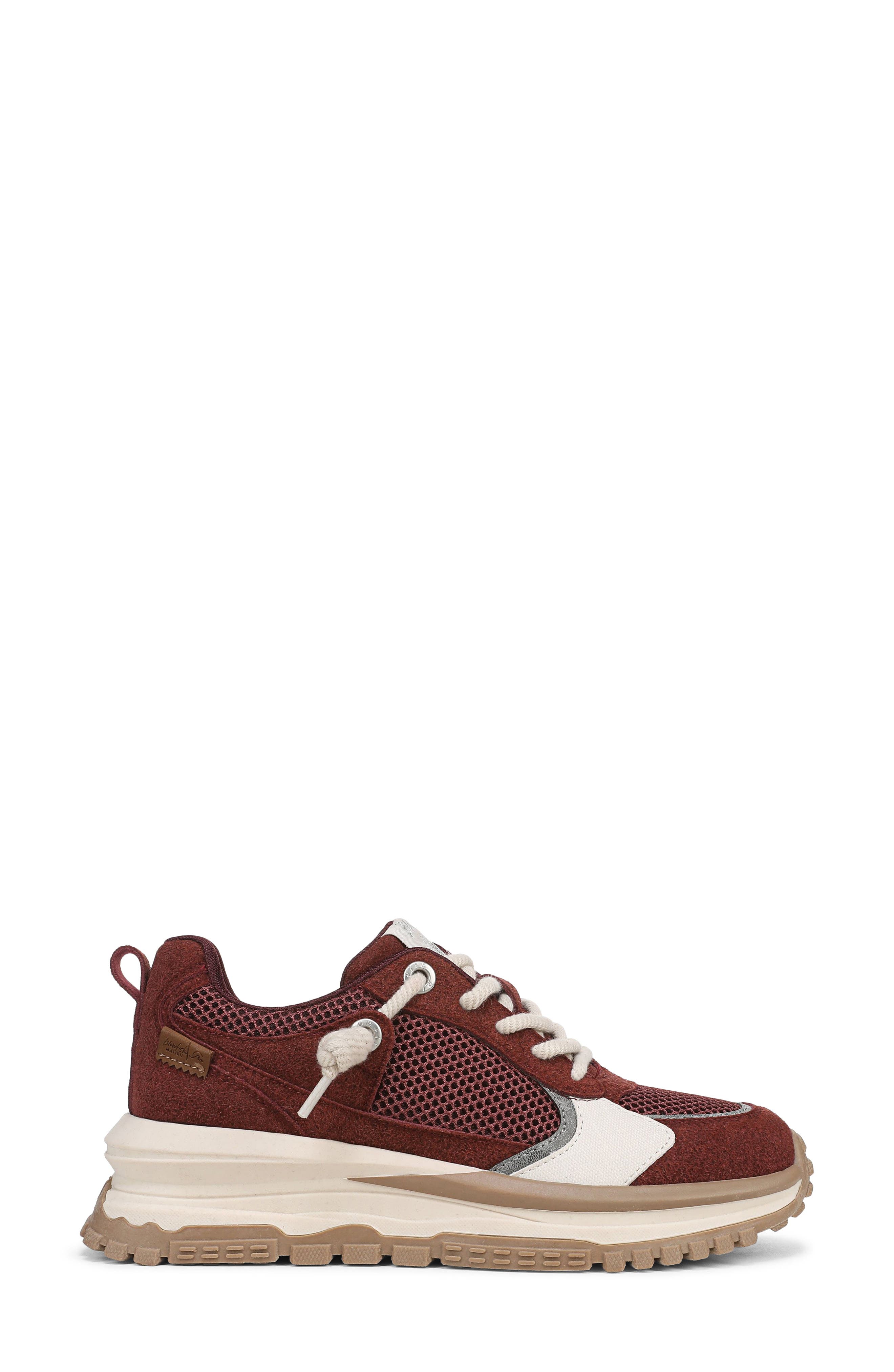 Leotina Sneaker, Alternate, color, PORT FAUX SUEDE
