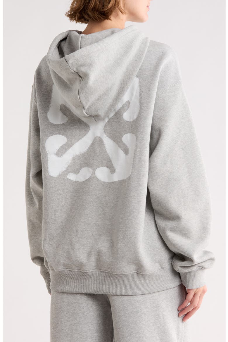 Oversize Cotton Hoodie, Alternate, color, MED GREY HEATHER