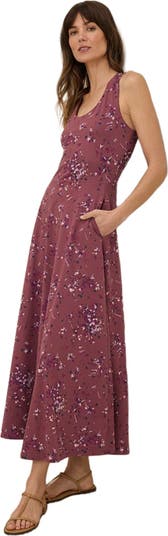 slim fit dress slacks Surf Gypsy Open Back Maxi Dress Medium / Crystal Blue Stripe main image 0