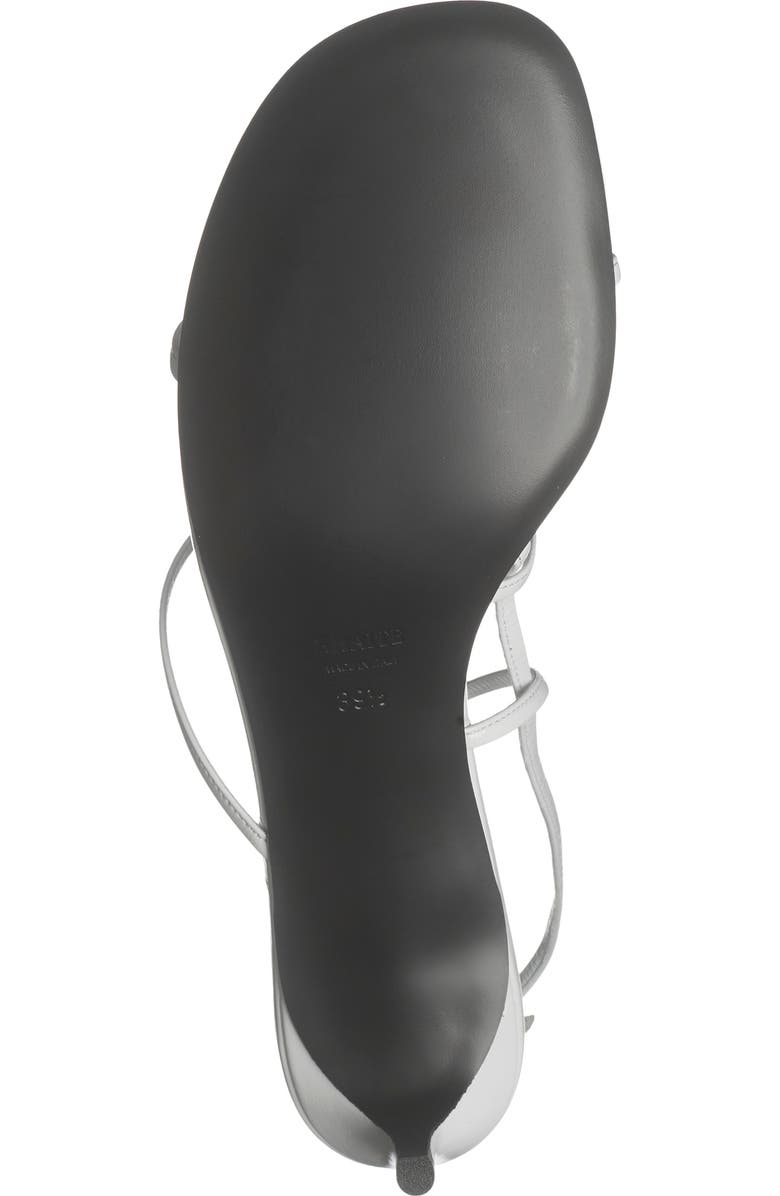 Khaite Loop Kitten Heel Sandal, Alternate, color, Chalk