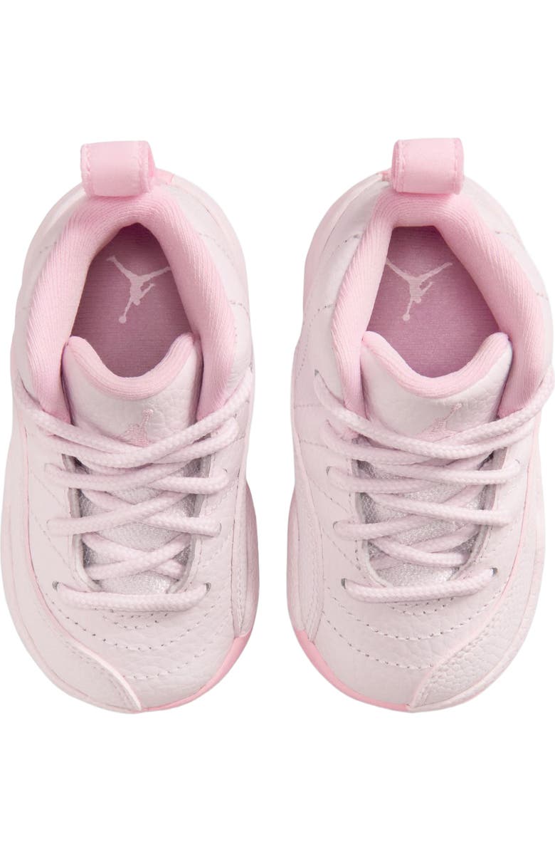 Jordan Kids' Air Jordan 12 Retro Basketball Shoe, Alternate, color, Pearl Pink / Medium Soft Pink