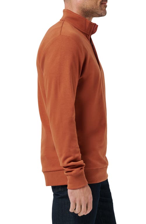 Travismathew Cloud 2.0 Quarter Zip Pullover In Brown