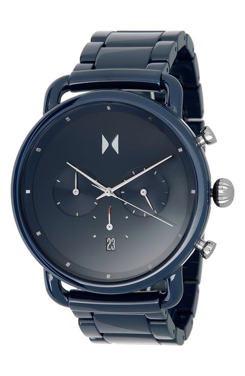 Blacktop II Ceramic Bracelet Watch, 47mm