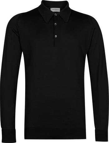 John Smedley Men's Finchley Long Sleeve Sweater Polo | Nordstrom