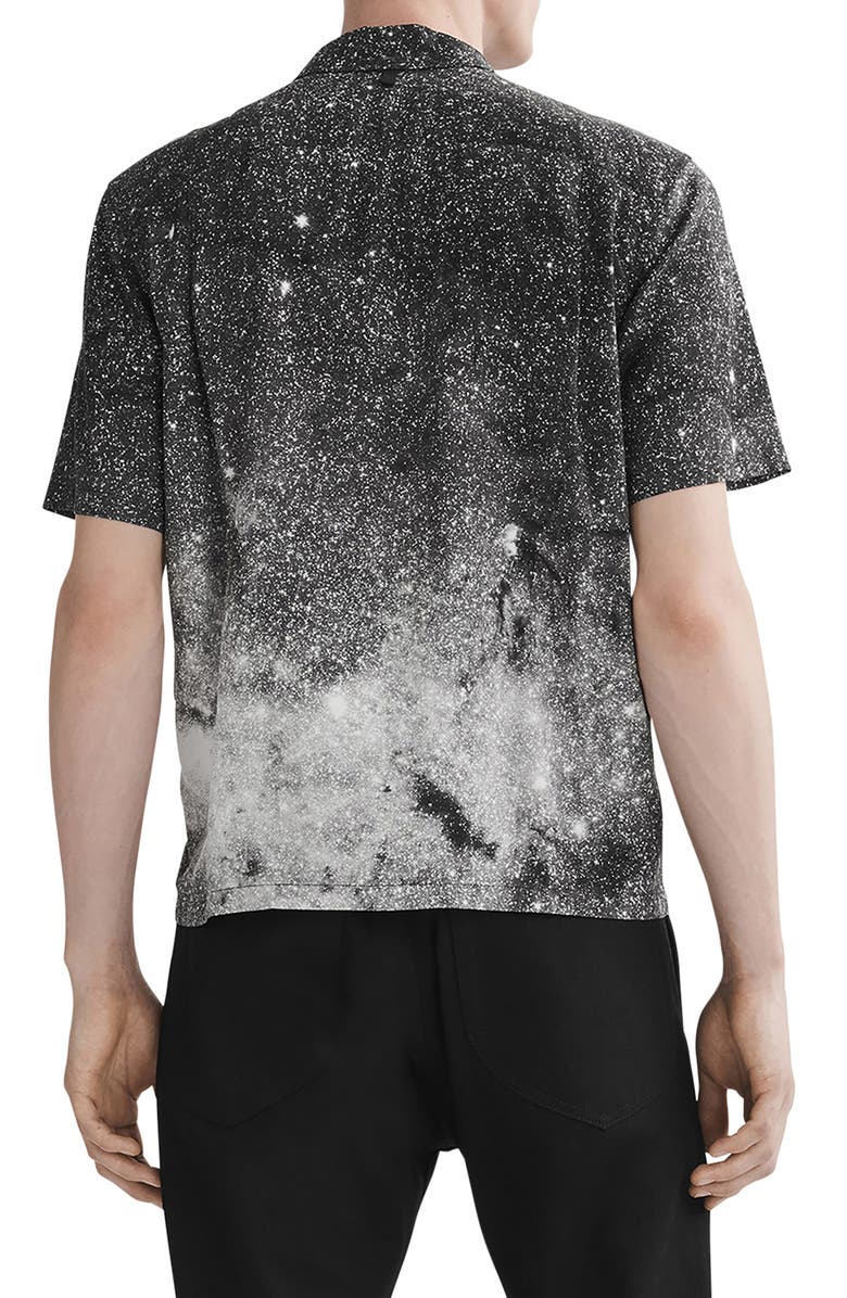 rag & bone Avery Print Short Sleeve Button-Up Shirt, Alternate, color, 