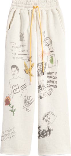 Doodle Wide Leg Sweatpants