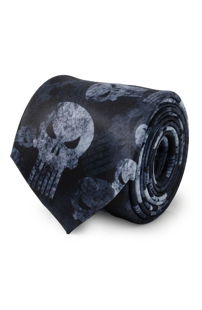 Cufflinks, Inc. x Marvel Punisher Tie, Alternate, color, Teal