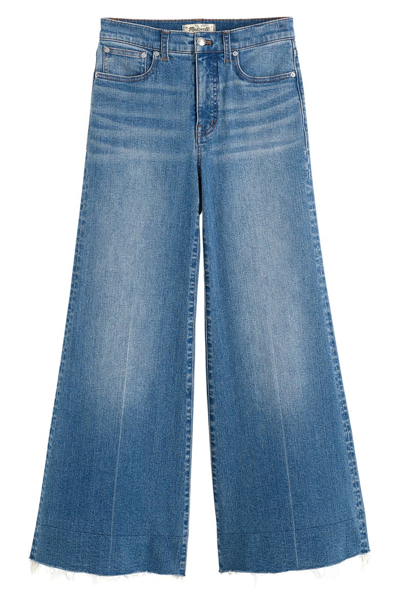 Flared Wide Leg Crop Jeans, Alternate, color, ONEIDA WASH