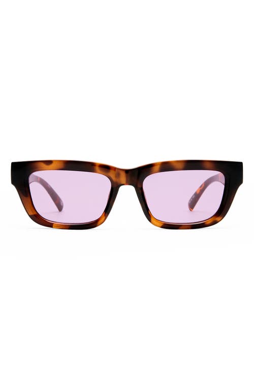 Le Specs Le Castle 54mm D-frame Sunglasses In Brown