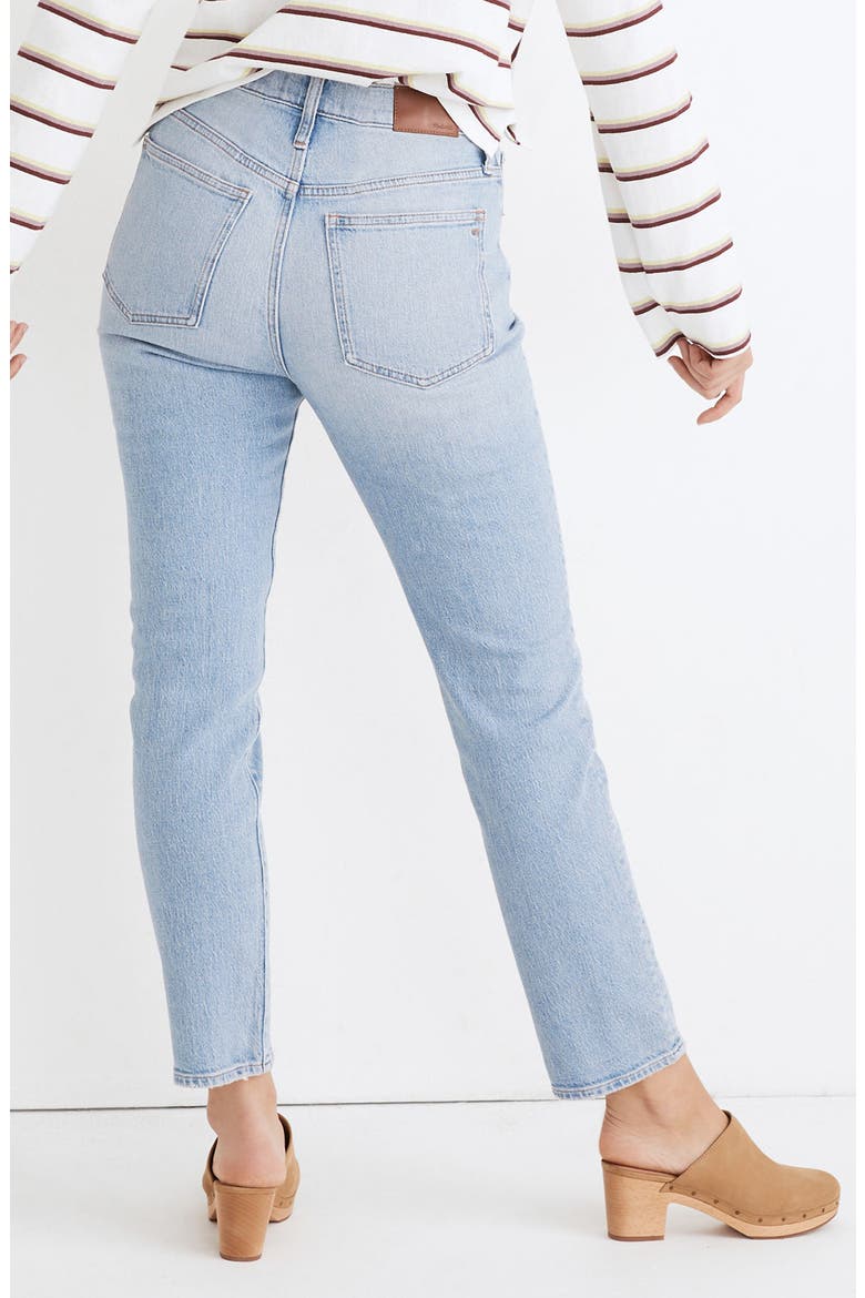 The Perfect High Waist Tapered Jeans, Alternate, color, FIORE WASH
