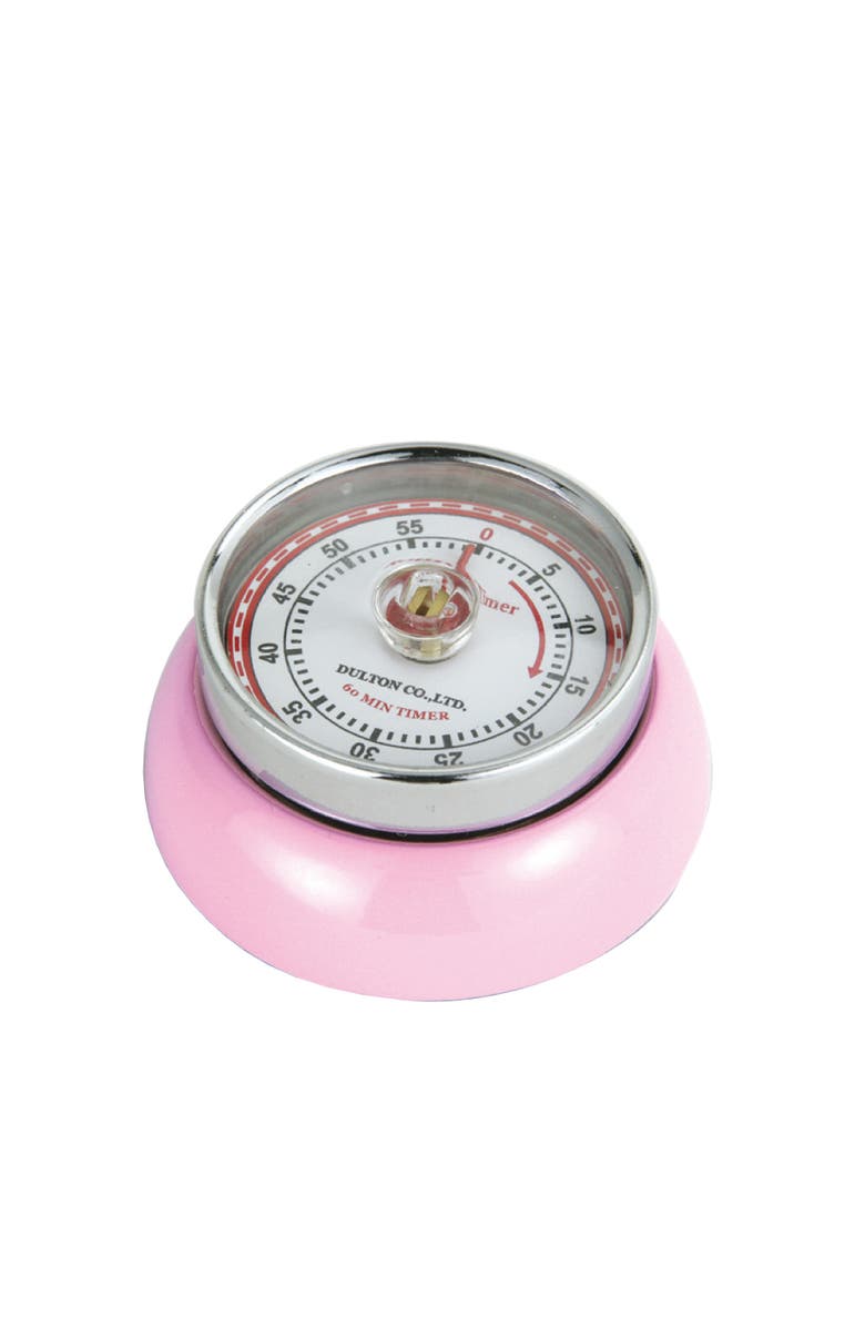 ZASSENHAUS Magnetic Retro 60 Minute Kitchen Timer, 2.75-Inch, Main, color, Pink