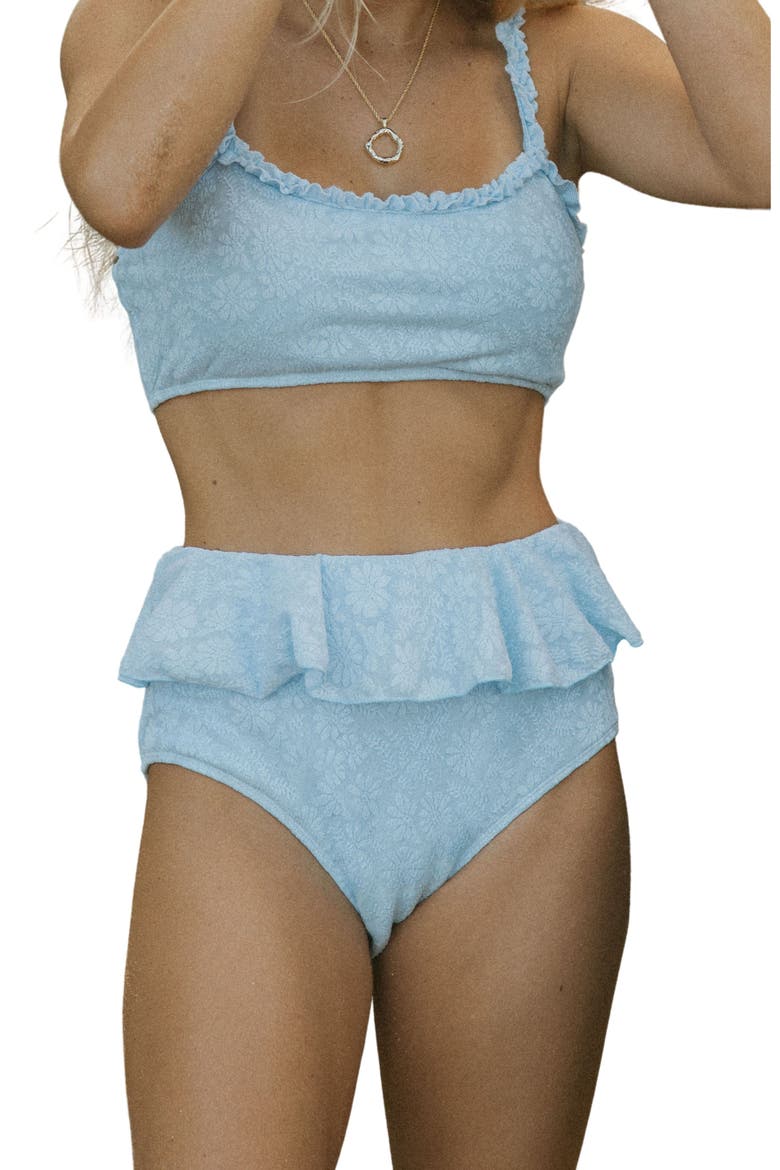 Azure High Waisted Bottoms, Main, color, Light Blue