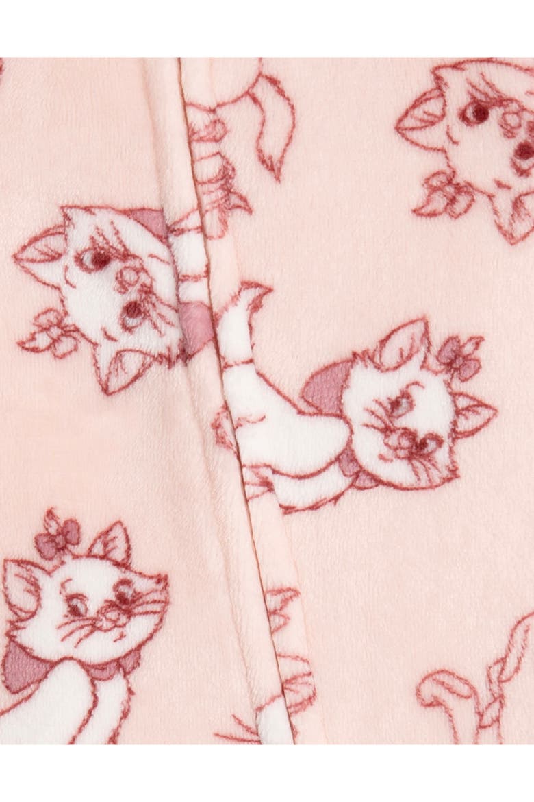 The Aristocats Marie Fleece Footed Sleep N Play, Alternate, color, Gossamer Pink Marie
