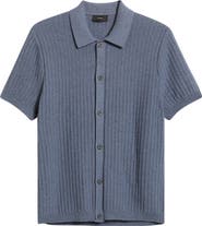 Vince Short Sleeve Cashmere & Cotton Cardigan