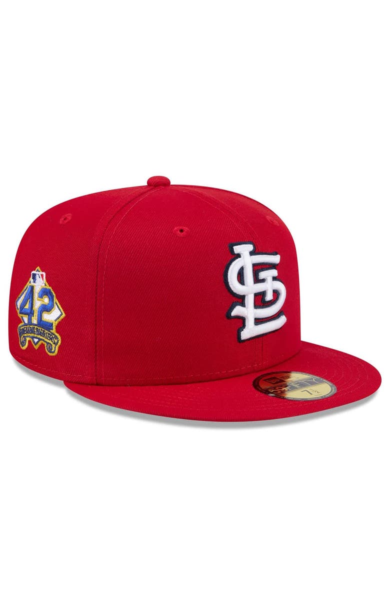 New Era Men's New Era  Red St. Louis Cardinals 2025 Jackie Robinson Day 59FIFTY Fitted Hat, Main, color, 