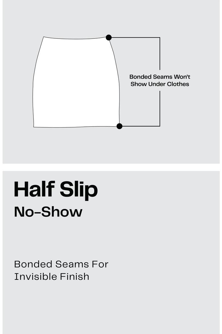 Bonded Seam Slip Skirt, Alternate, color, BEIGE SMOKE