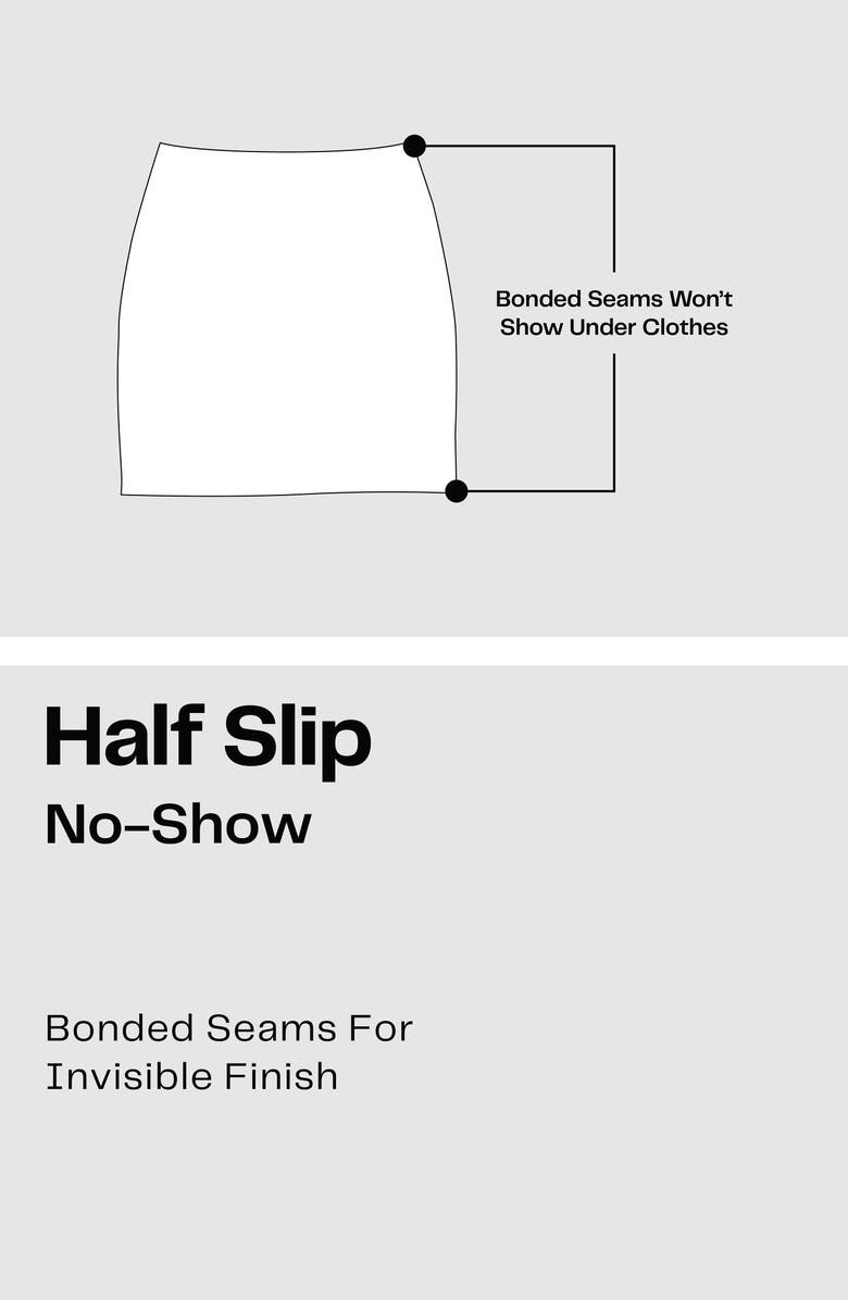 NORDSTROM RACK Bonded Seam Slip Skirt, Alternate, color, Beige Smoke