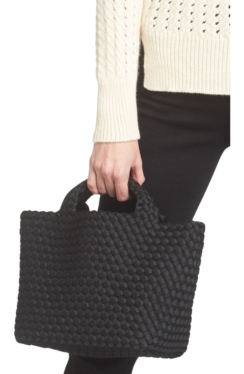 NAGHEDI St. Barths Small Tote, Alternate, color, Onyx