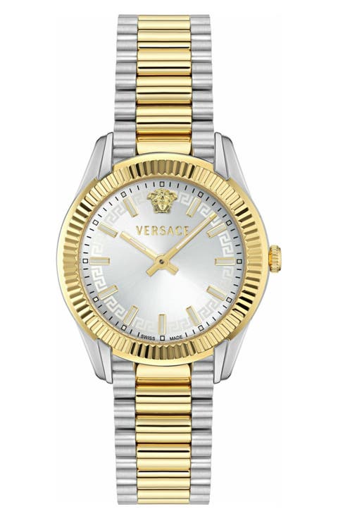 Apodis Two-Tone Bracelet Watch, 34mm