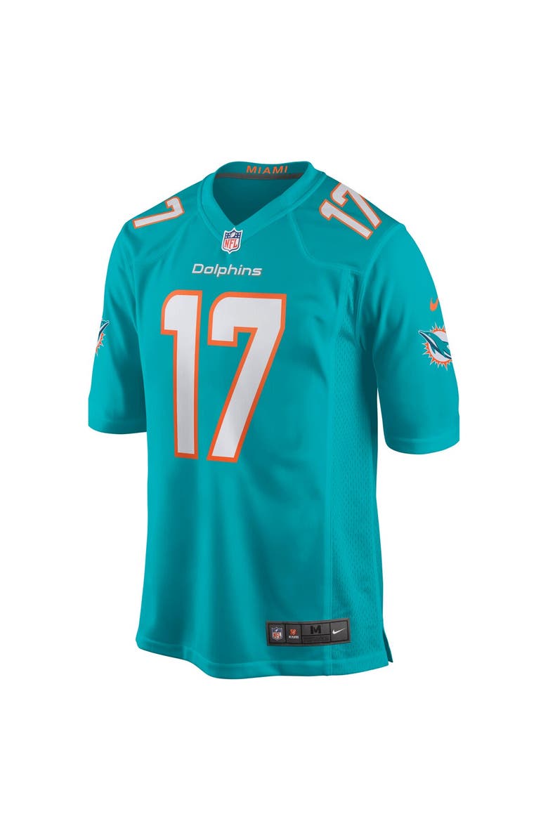 Nike Men's Nike Jaylen Waddle Aqua Miami Dolphins Game Player Jersey, Alternate, color, Aqua