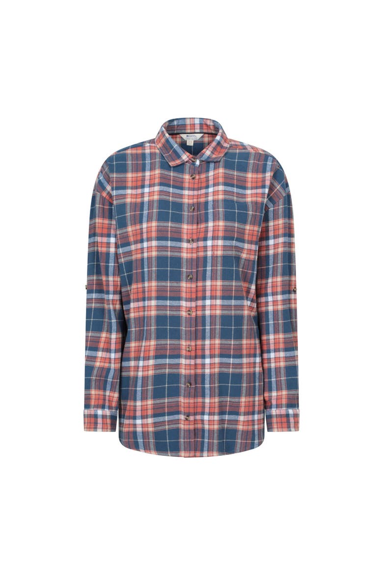 Elm Flannel Relaxed Fit Long-Sleeved Shirt, Main, color, Navy