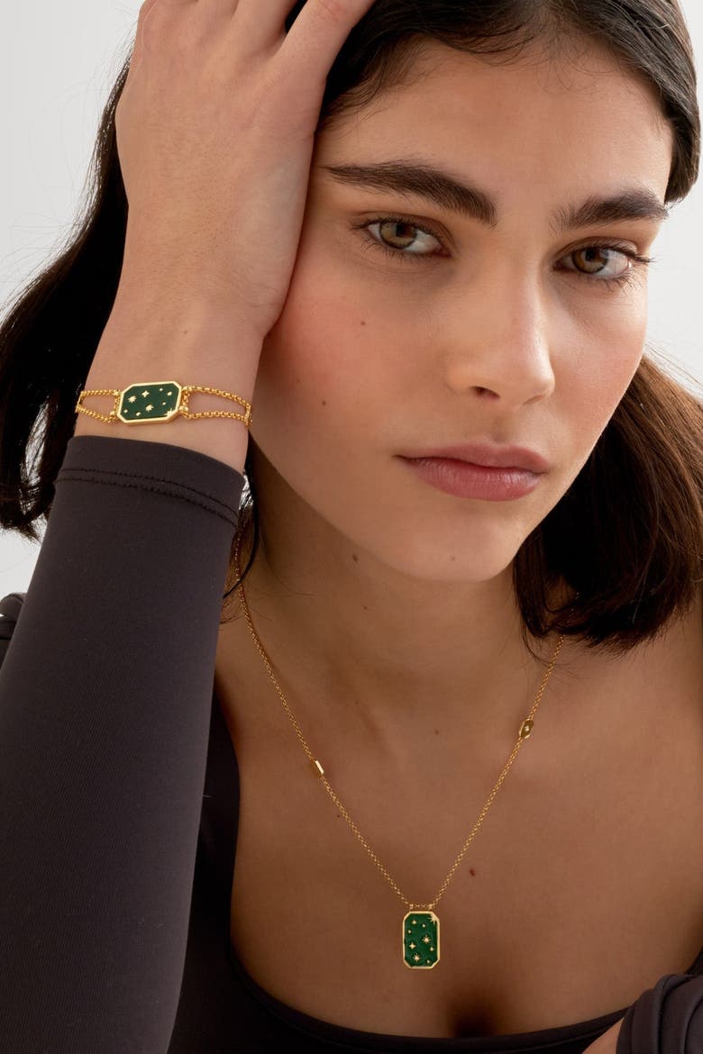 Elpha Waterproof Gold Necklace, Alternate, color, Gold