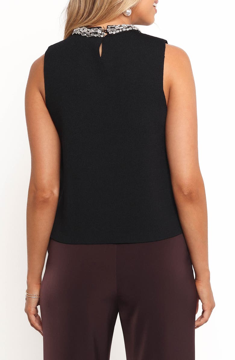 Petal & Pup Emma Embellished Rib Tank, Alternate, color, Black