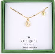Kate Spade New York Flower & Butterfly Pendant Necklace