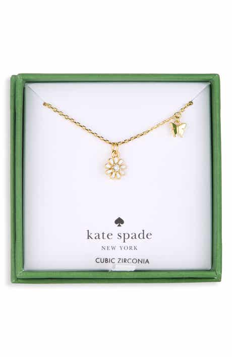 Flower & Butterfly Pendant Necklace