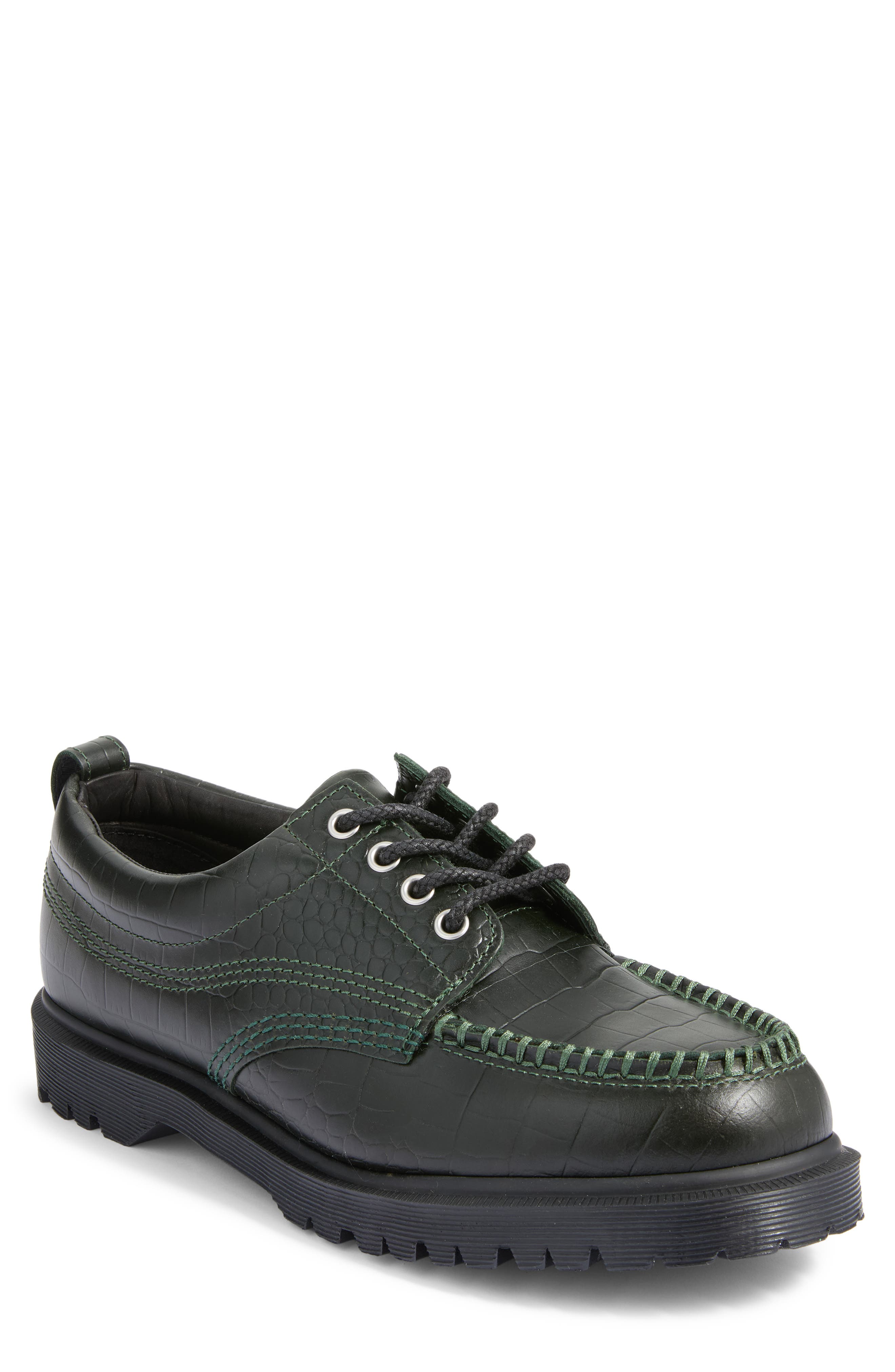 Lowell Moc Toe Shoe, Main, color, DMS GREEN