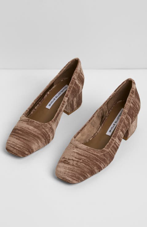 Poppie Block Heel Pump