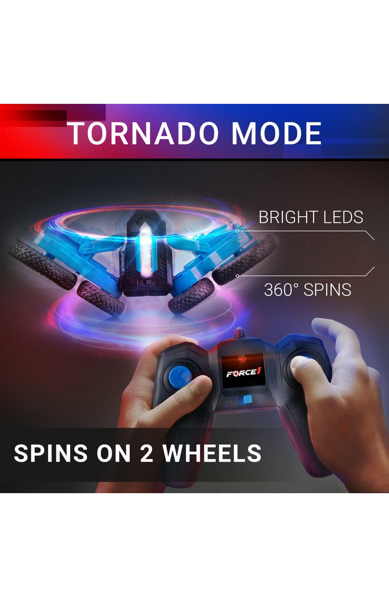 Force1 Tornado Red LED Remote Control Car, Alternate, color, Blue, Red